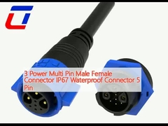 3 Power Multi Pin Male Female Connector IP67 водонепроницаемый соединитель 5 пин
