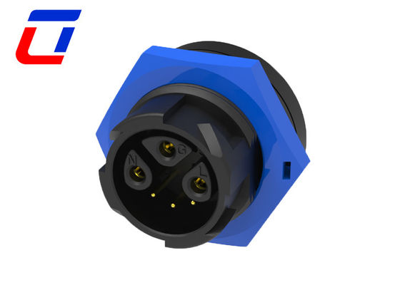 M19 Золотопокрытый наружный водонепроницаемый соединитель 3+3 Pin UL IP Cable Connectors