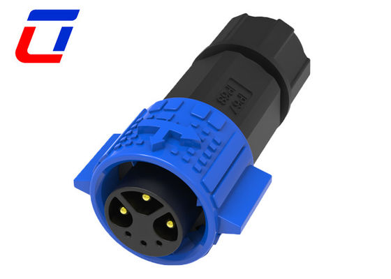 M19 Золотопокрытый наружный водонепроницаемый соединитель 3+3 Pin UL IP Cable Connectors