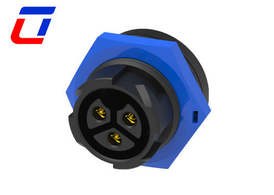 M19 LED 3 Pin Waterproof Connector Мужской кабель Женская панель Монтажный соединитель 20A