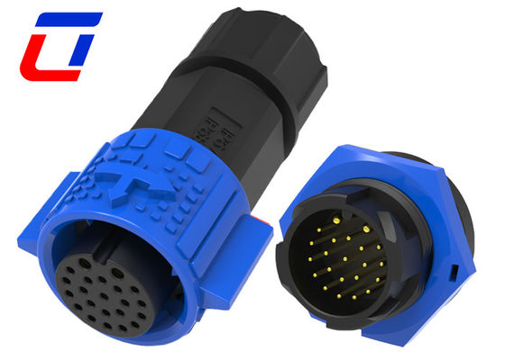 M19 Push Lock 2+20 Pin Waterproof Plug Socket Водостойкий электрический разъем
