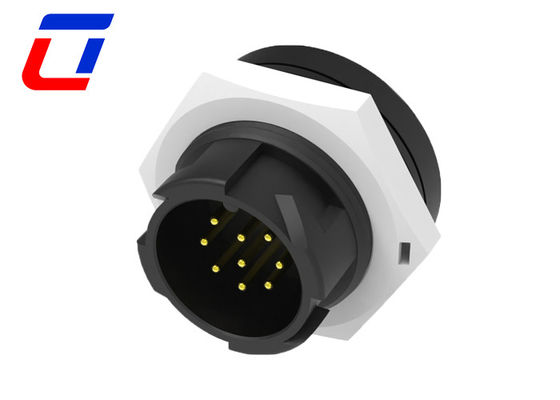 IP67 Включатель 9 штифтов соединитель для передачи данных водонепроницаемый M19 с блокировкой