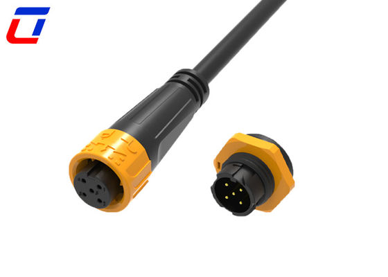 M16 5 Pin 300V Push Lock водонепроницаемый круговой разъединитель IP67 для тяжелых применений