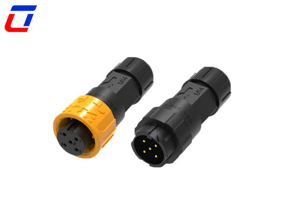 M16 5 Pin 300V Push Lock водонепроницаемый круговой разъединитель IP67 для тяжелых применений