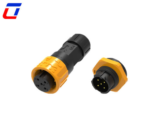 M16 5 Pin 300V Push Lock водонепроницаемый круговой разъединитель IP67 для тяжелых применений