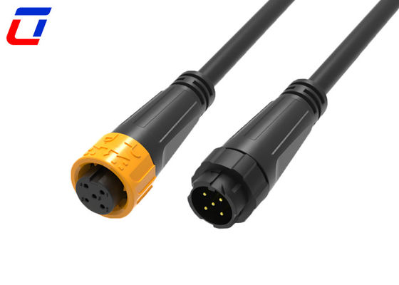 M16 5 Pin 300V Push Lock водонепроницаемый круговой разъединитель IP67 для тяжелых применений