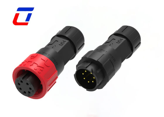 M16 7 Pin Automotive Waterproof Male Female Connector для сигнала с низкой мощностью