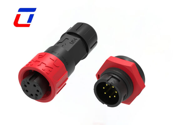 M16 7 Pin Automotive Waterproof Male Female Connector для сигнала с низкой мощностью