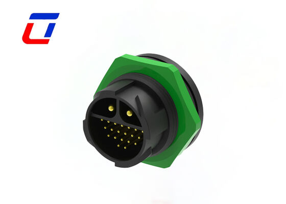 Многоконтактные разъемы для сигнала и питания M25 2+20 контактов, водонепроницаемые, 300 Вольт, провод-плата