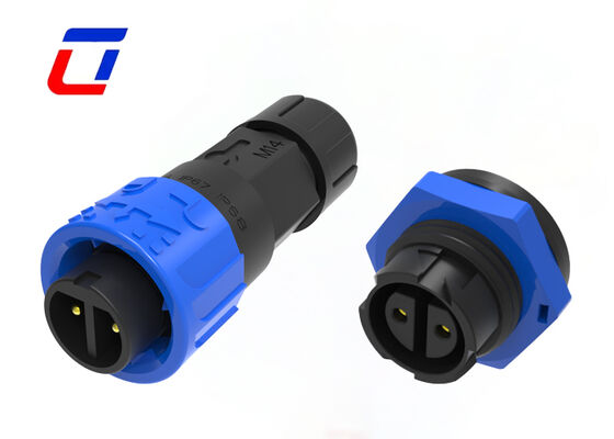 2-контактный круглый силовой разъем M16 10A 300V водонепроницаемый штекер и гнездо