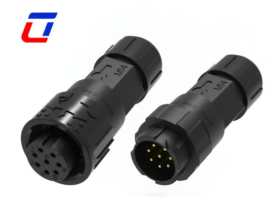 M16 8 Pin Waterproof Connector 5A IP67 Quick Release  Male Female Connector For Signal