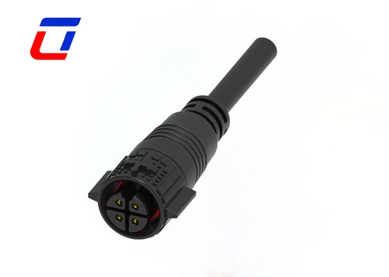 M19 15A 4 Pin Wire To Wire Connector IP67 Push Lock Наружные электросоединения