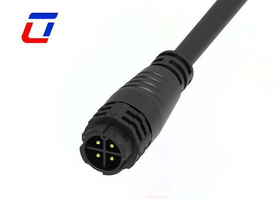 M19 15A 4 Pin Wire To Wire Connector IP67 Push Lock Наружные электросоединения