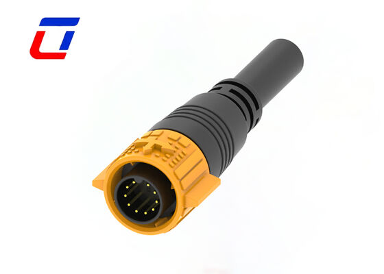 10 штифтов быстрого выпуска M19 IP67 Низкое напряжение 60В Круговое проволочное соединительное устройство