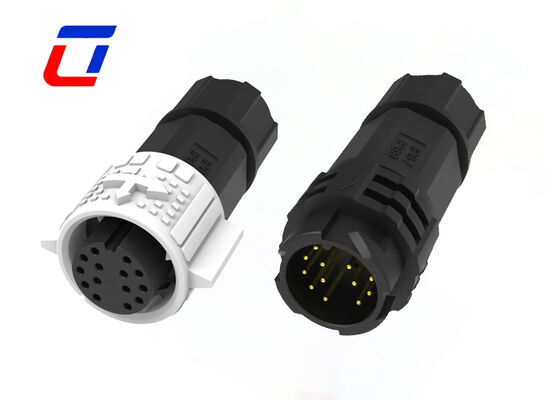 Нажатие блокировки 14 пин водонепроницаемый соединитель M19 OEM позолоченные проволочные соединители