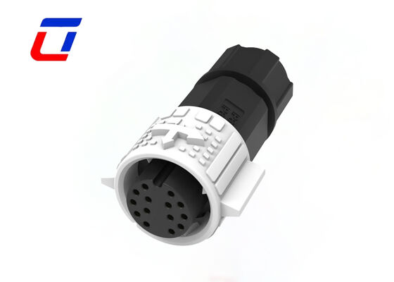 Нажатие блокировки 14 пин водонепроницаемый соединитель M19 OEM позолоченные проволочные соединители