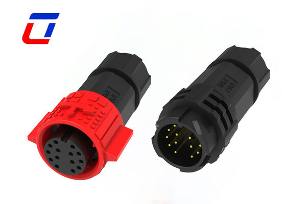 Нажатие блокировки 14 пин водонепроницаемый соединитель M19 OEM позолоченные проволочные соединители