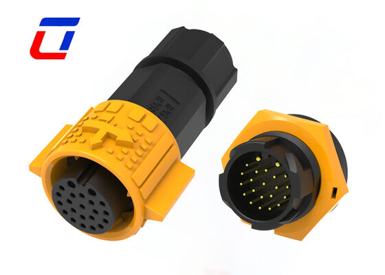 Водонепроницаемый кабельный разъем IP67 M19 2+20 многоконтактный разъем для наружной электроники