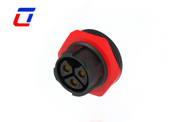 3 Pin Plug Socket Connector M25 50A Waterproof Power Connector For New Energy