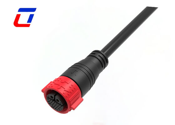 Пластмассовые круговые разъемы M25 2+20Pin низковольтный IP67 водонепроницаемый разъем