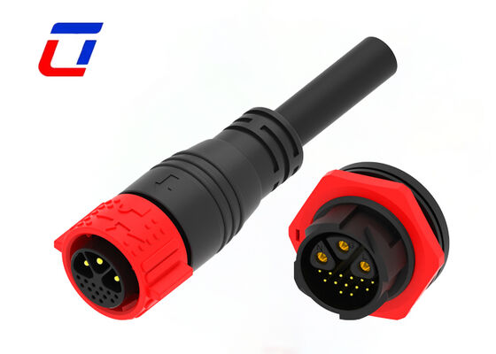PA66 M25 3+13 Pin Plug And Socket Cable Connector Quick Release Waterproof Connector