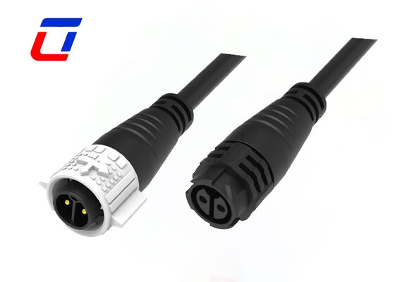 PA66 M19 2 Pin Waterproof Connectors 20A  Industrial Power Connector