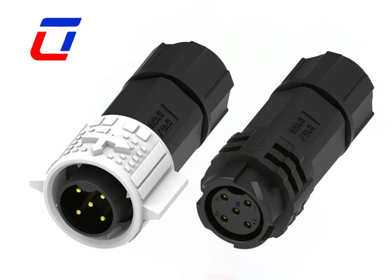 20A M19 5 Pin Waterproof Connector PA66 Power Pin Electrical Connectors