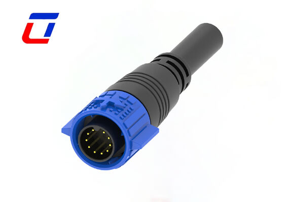 M19 10Pin Waterproof Outdoor Connectors Low Power Signal Plug And Socket Connector