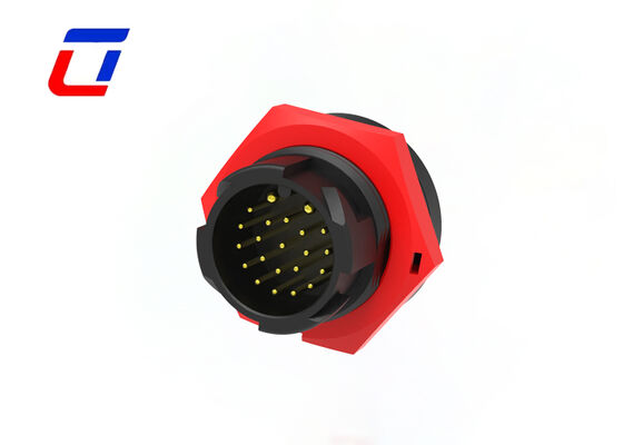Круглый водонепроницаемый соединитель M19 Multi Pin 2+20 Pin IP67 Золотопокрытые проволочные соединители