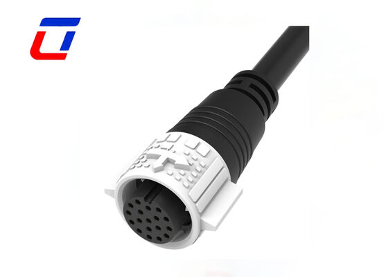 18-контактные разъемы провод-провод, CE M19, водонепроницаемые, латунные, позолоченные