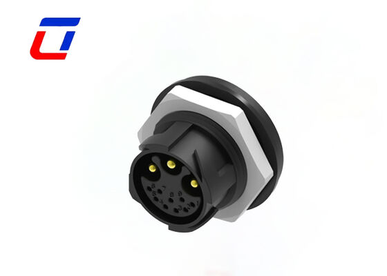 M25 Мужчина Женщина панель монтаж соединителя покрытый золотом 3 + 9 штифтов водонепроницаемый соединитель