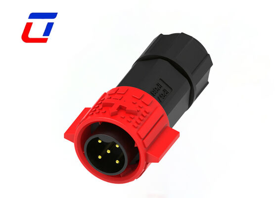20A M19 5 Pin Water Tight Electrical Connector Quick Lock Circular Connector