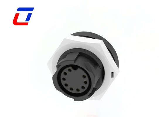 M19 9 Pin Waterproof Cord Connector Panel Mount Low Current Wire To Board Connector (Пиновый водонепроницаемый соединитель кабеля)