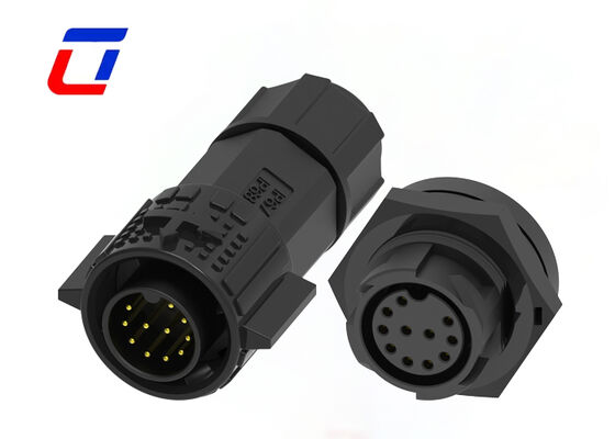 11 штифтов M19 Круговая панель соединителя Монтаж IP67 соединители водонепроницаемые автомобильные