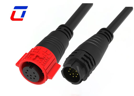 M19 IP Rated Cable Connectors Of IP67 Waterproof Outdoor Male Female Connector 8 Pin