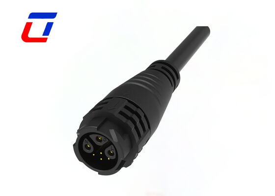 3+4 пин водонепроницаемые проволочные соединители M19 Push Lock Power Signal Molded Connector