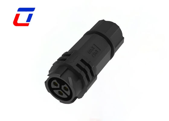 3 Pin M19 Waterproof Power Connectors Quick Male Female Connector 20A For Industry