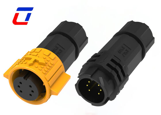 10A M19 6 Pin LED Quick Connector 300V Data Водостойкий соединитель для промышленности