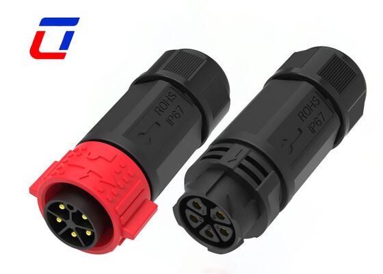 M25 5 Pin Circular Connector 20A Мужчина к женщине Найлоновые водонепроницаемые соединители IP67