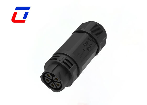 M25 5 Pin Circular Connector 20A Мужчина к женщине Найлоновые водонепроницаемые соединители IP67