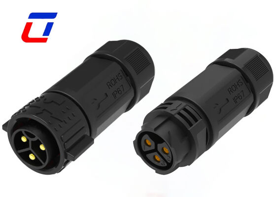 M25 3 Pin 50A Мужчина к женщине соединитель IP67 водонепроницаемые электрические соединители 600В