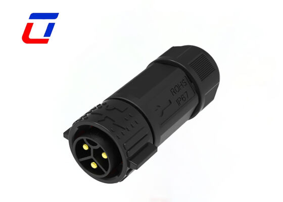 M25 3 Pin 50A Мужчина к женщине соединитель IP67 водонепроницаемые электрические соединители 600В