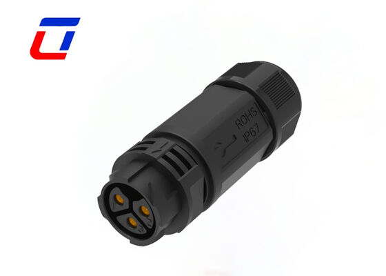 M25 3 Pin 50A Мужчина к женщине соединитель IP67 водонепроницаемые электрические соединители 600В
