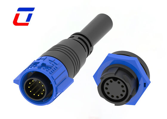 M19 IP67 водонепроницаемый мужской женский разъединитель PA66 10 Pin Data Connector ODM
