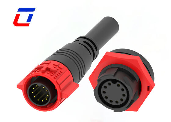 M19 IP67 водонепроницаемый мужской женский разъединитель PA66 10 Pin Data Connector ODM