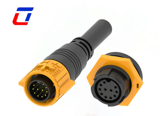 PA66 M19 11 Pin Panel Mount Circular Connector Quick Lock IP67 Сигнальные соединители водонепроницаемые