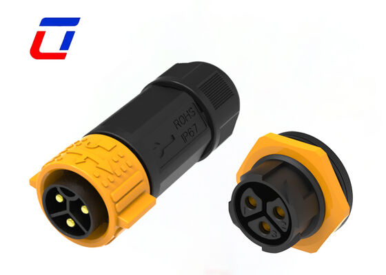 M25 3 Pin 50A Wire To Board Power Connector IP67 Быстрый замок Внешний водонепроницаемый соединитель