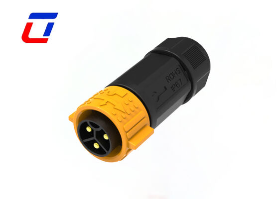 M25 3 Pin 50A Wire To Board Power Connector IP67 Быстрый замок Внешний водонепроницаемый соединитель