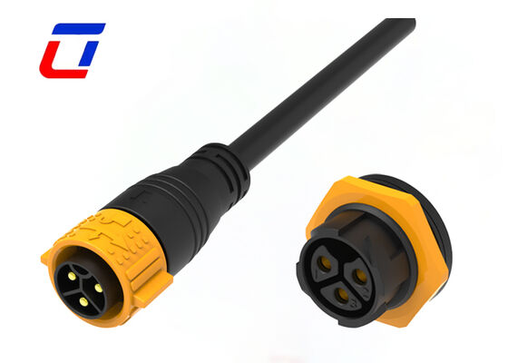 M25 3 Pin 50A Wire To Board Power Connector IP67 Быстрый замок Внешний водонепроницаемый соединитель