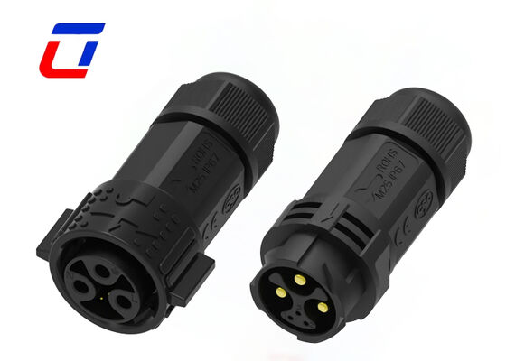 PA66 15A+5A M25 мужской женский водонепроницаемый соединитель 3+3 Multi Pin Connectors For Automotive
